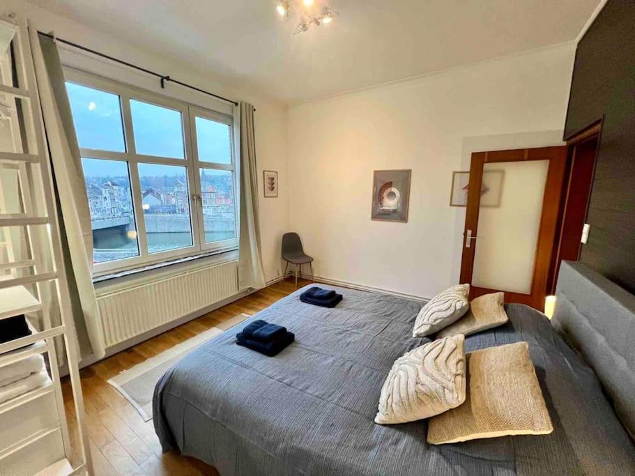 Bellevue - Grand Appartement Pour 5 Sur Les Quais De La Meuse Liege Bagian luar foto